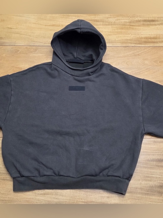 Essentials Other - Men's Fear of God Essentials Hoodie Grey Black Size Small